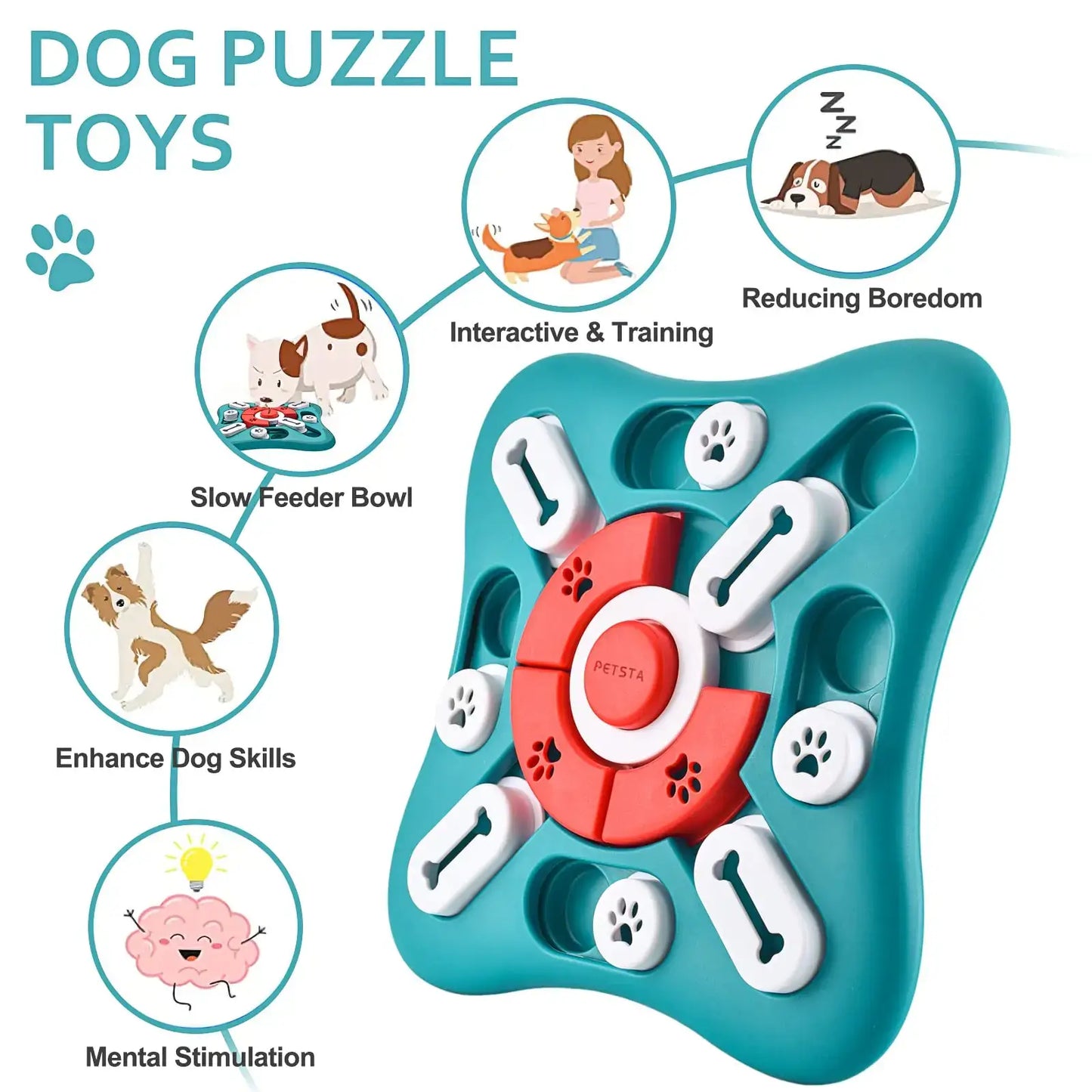 Interactive Dog Puzzle Toy