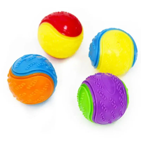 Durable Rubber Squeaky Dog Bal