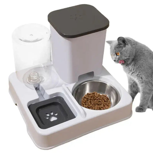 2-in-1 Automatic Pet Feeder & Water Dispenser