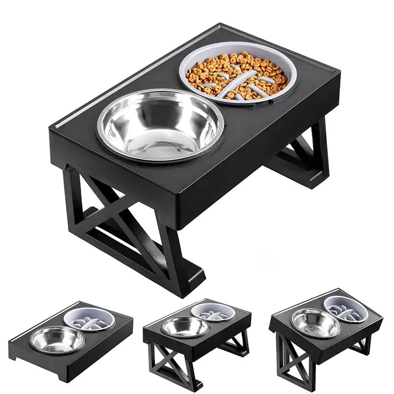 Adjustable Elevated Dog Bowl Feeder
