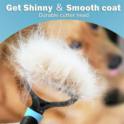 2-in-1 Pet Deshedding & Dematting Grooming Brush