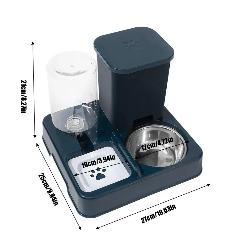 2-in-1 Automatic Pet Feeder & Water Dispenser