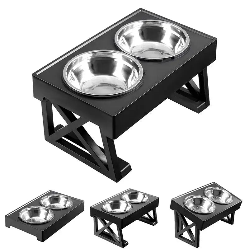 Adjustable Elevated Dog Bowl Feeder